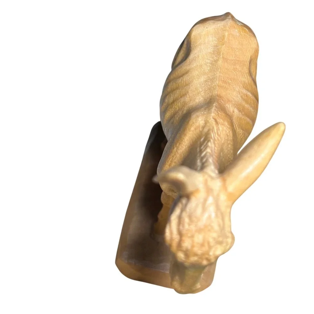 Anri‎ Nativity Donkey Figurine Tan Wood Carved Italy Standing 3.75
